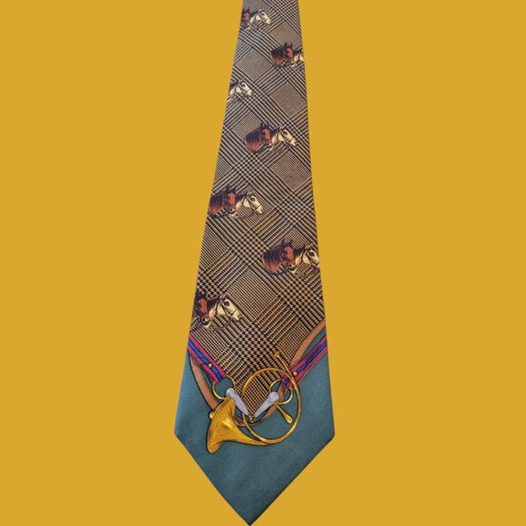 Polo Ralph Lauren Equestrian Theme Horse Neck Tie